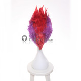 Nanbaka Rock Red Purple Mixed Cosplay Wig