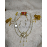 League of Legends Guqin Sona Buvelle Cosplay Headwear Necklace Earrings Accessories