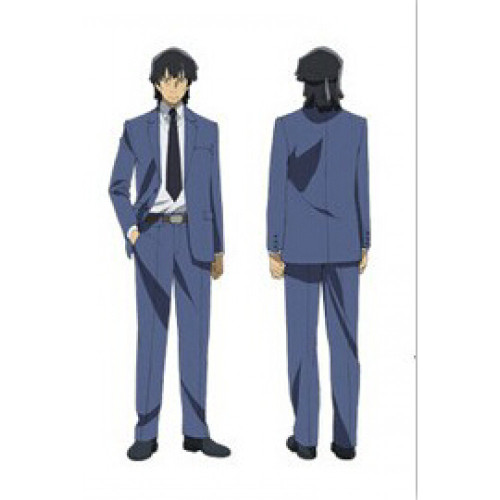 Mirai Nikki Kurusu Keigo Blue Suit Cosplay Costume