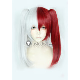 Boku no Hero Academia Shouto Todoroki Genderbend Girl Female Ponytails Cosplay Wig