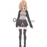 Future Card Buddyfight Megumi Mamakari Black Cosplay Shoes Boots