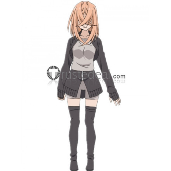 Future Card Buddyfight Megumi Mamakari Black Cosplay Shoes Boots