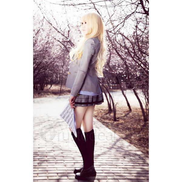 Your Lie in April Kaori Miyazono School Girl Uniform Cosplay Costume