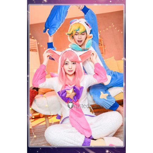 League of Legends LOL Pajamas Star Guardian Skin Lux Ezreal Lulu Soraka Cosplay Costumes