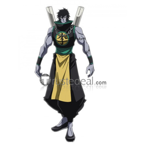 Shaman King Lee Pyron Jiang Shi Lee Pai-Long Amidamaru Cosplay Costume