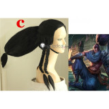 League of Legends LOL Yasuo Black Cosplay Wig