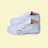 Pokemon Sun and Moon Team Skull Guzma White Cosplay Shoes Boots