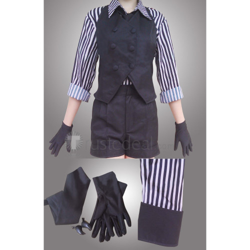 Vocaloid Gumi Poker Face Black Cosplay Costume