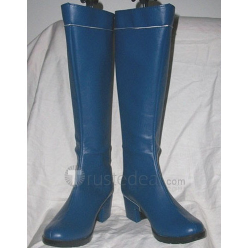 Sailor Moon Sailor Mercury Mizuno Ami Pretty Soldier Blue Cosplay Boots Shoes