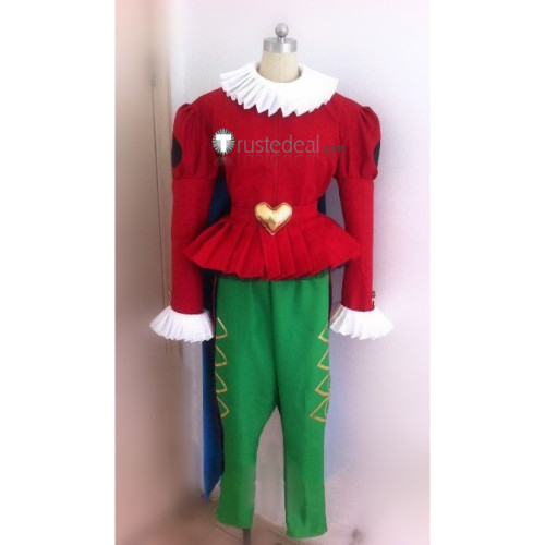 Digimon Adventure Dark Masters Wizard Digimon Piemon Clown Red Green Cosplay Costume