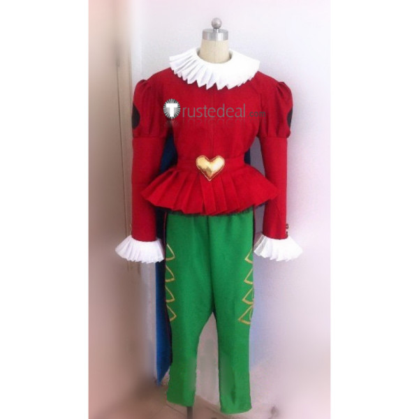 Digimon Adventure Dark Masters Wizard Digimon Piemon Clown Red Green Cosplay Costume