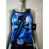 Vocaloid Project Diva X Lightning Stone Kagamine Len Blue Black Cosplay Costume