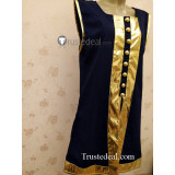 Commission Dark Souls Elite Knight Blue Gloden Cosplay Coat