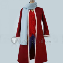 One Piece Monkey D Luffy Alabasta Arc Red Cosplay Costume
