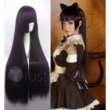 Oreimo Gokou Ruri Kuroneko Long Dark Cosplay Wig