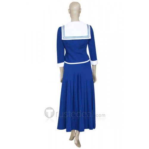 Fruits Basket Arisa Uotani Blue School Uniform Cosplay Costume Dress