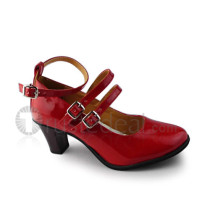 Glossy Red Sweet Lolita Shoes