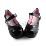 Wine Red Flats Lolita Shoes