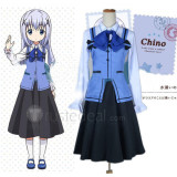 Is the Order a Rabbit Chino Kafu GochiUsa Blue Maid Cosplay Costume