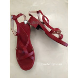 Fairy Tail Levy McGarden Erza Scarlet Black Red Cosplay Shoes