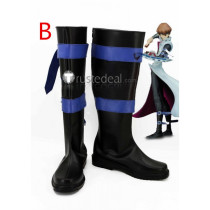 YuGiOh Seto Kaiba Black Cosplay Boots Shoes