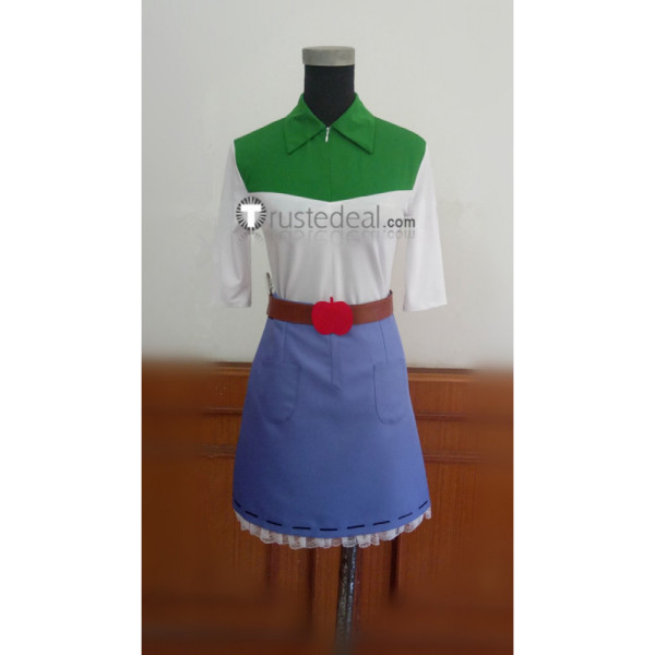 My Little Pony Equestria Girls Human Applejack White Blue Cosplay Costume