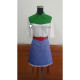 My Little Pony Equestria Girls Human Applejack White Blue Cosplay Costume