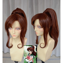 Sailor Moon Sailor Jupiter Makoto Kino Brown Cosplay Wig