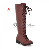 Touhou Project Alice Margatroid Brown Cosplay Boots Shoes