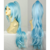 Panty & Stocking with Garterbelt Kneesocks Blue Cosplay Wig