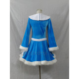 League of Legends Winter Wonder Snow Lulu Blue Cosplay Costume2