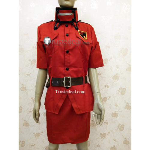 Hellsing Victoria Seras Red Orange Yellow Blue White Cosplay Costumes