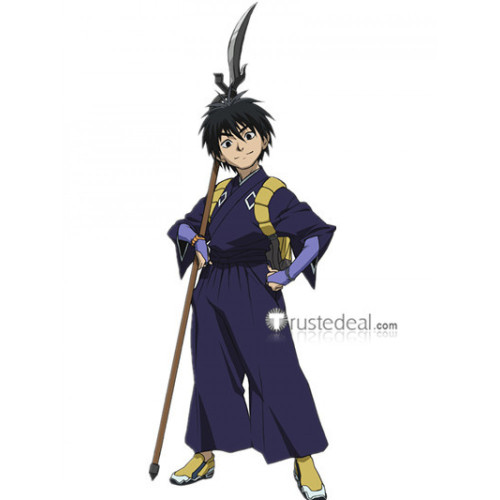 Kekkaishi Sumimura Yoshimori Blue Purple Kimono Cosplay Costumes