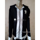 Black Rock Shooter BRS Male Black Velour Hoodie Uniform Cosplay Costume 3