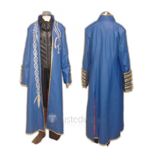 Devil May Cry III Vergil Blue Cosplay Costume