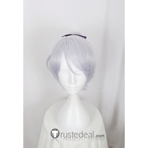 Sengoku Night Blood Mori Ranmaru Silver Grey Cosplay Wig