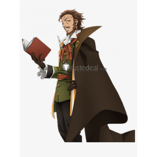 Fate Grand Order FGO Caster of Red William Shakespeare Brown Cosplay Wig