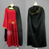 Tangled Rapunzel Mother Gothel Black Red Cosplay Costume