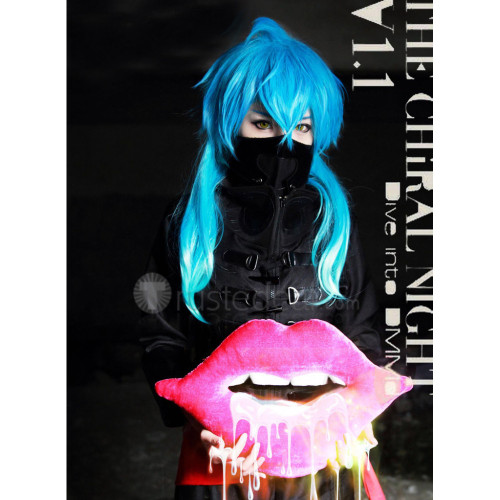 Dramatical Murder Seragaki Aoba Blue Cosplay Wig