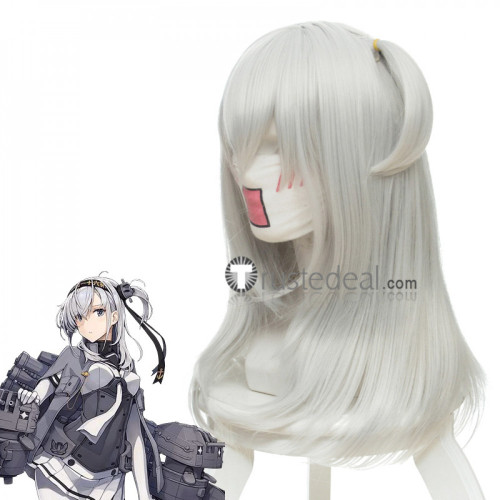 Kantai Collection Suzutsuki Silver Cosplay Wig