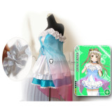 Love Live School Idol Project Yume no tobira Nozomi Umi Nico Eli Maki Kotori Hanayo Blue Dress Cosplay Costumes