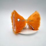 Ao no Exorcist Okumura Rin Neko Cat Cosplay Black White Red Blue Orange Ears Accessories