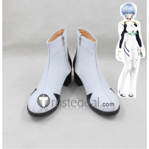 Neon Genesis Evangelion Ayanami Rei White Cosplay Boots Shoes
