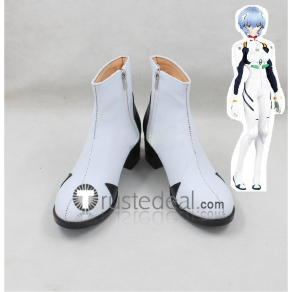 Neon Genesis Evangelion Ayanami Rei White Cosplay Boots Shoes