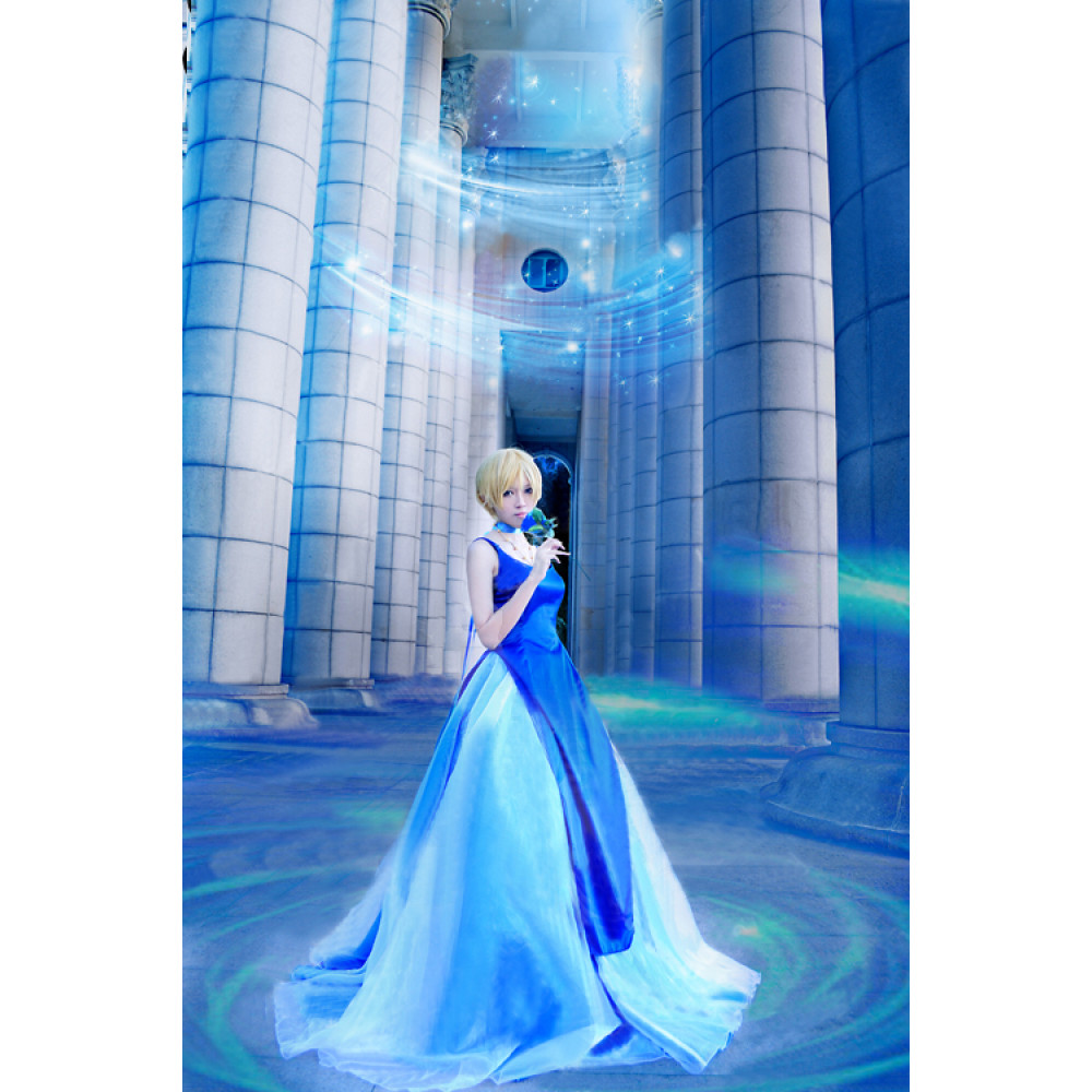 Sailor Moon Tenou Haruka Uranus Princess Formal Cosplay Dress