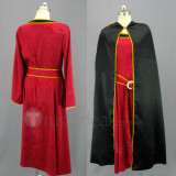 Tangled Rapunzel Mother Gothel Black Red Cosplay Costume