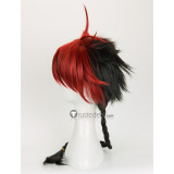 Seraph of the End Owari no Serafu Crowley Eusford Red Black Braid Cosplay Wig