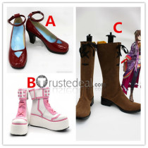 Hyakka Ryouran Samurai Girls Sen Tokugawa Naoe Kanetsugu Yukimura Sanada Cosplay Shoes Boots