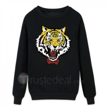 Yuri on Ice YOI Yurio Yuri Plisetsky Leopard Black Sweatshirt Cosplay Costume