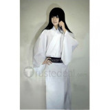 Hakuouki Okita Souji White Bathrobe Cosplay Kimono